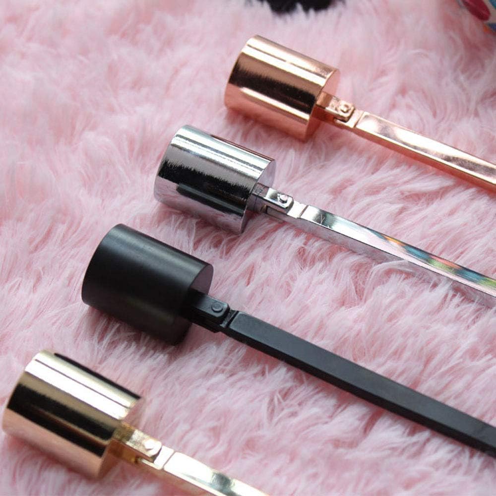 YESON Black Candle Snuffer with Polished Stainless Steel