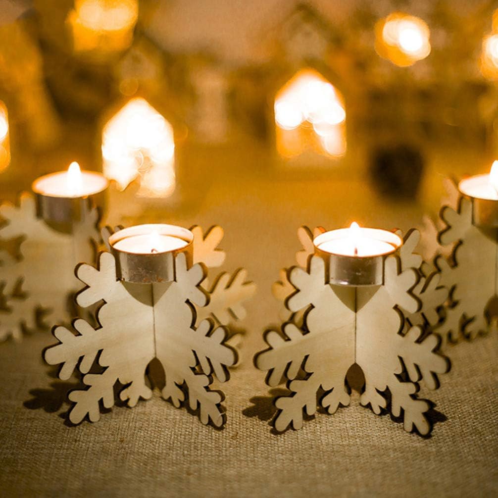 BESPORTBLE 6PCS Snowflake Candlestick Holder 1