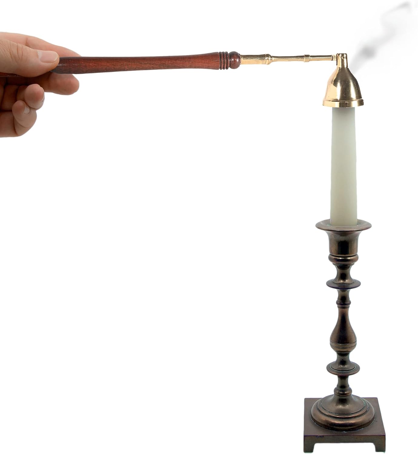 Incense Garden Candle Snuffer 2 Pack Brass Tip Wood Handle 1