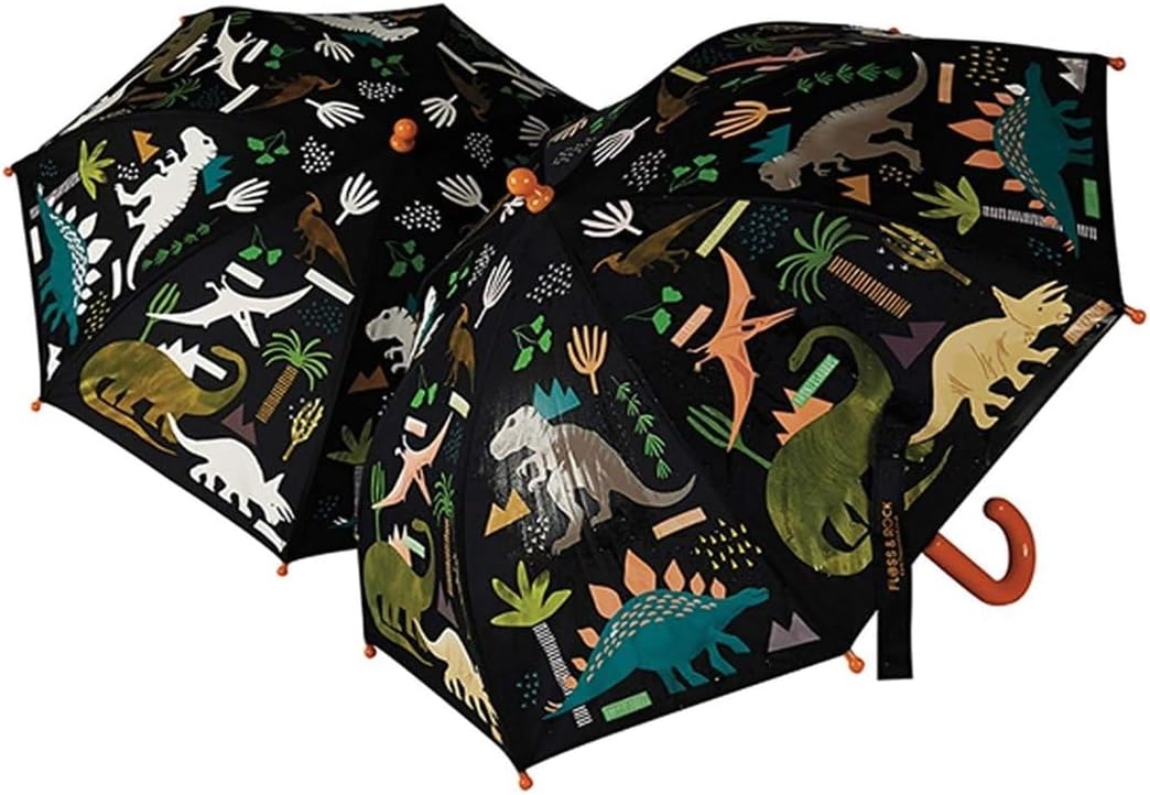 Floss Rock Dinosaur Color Changing Kids Umbrella