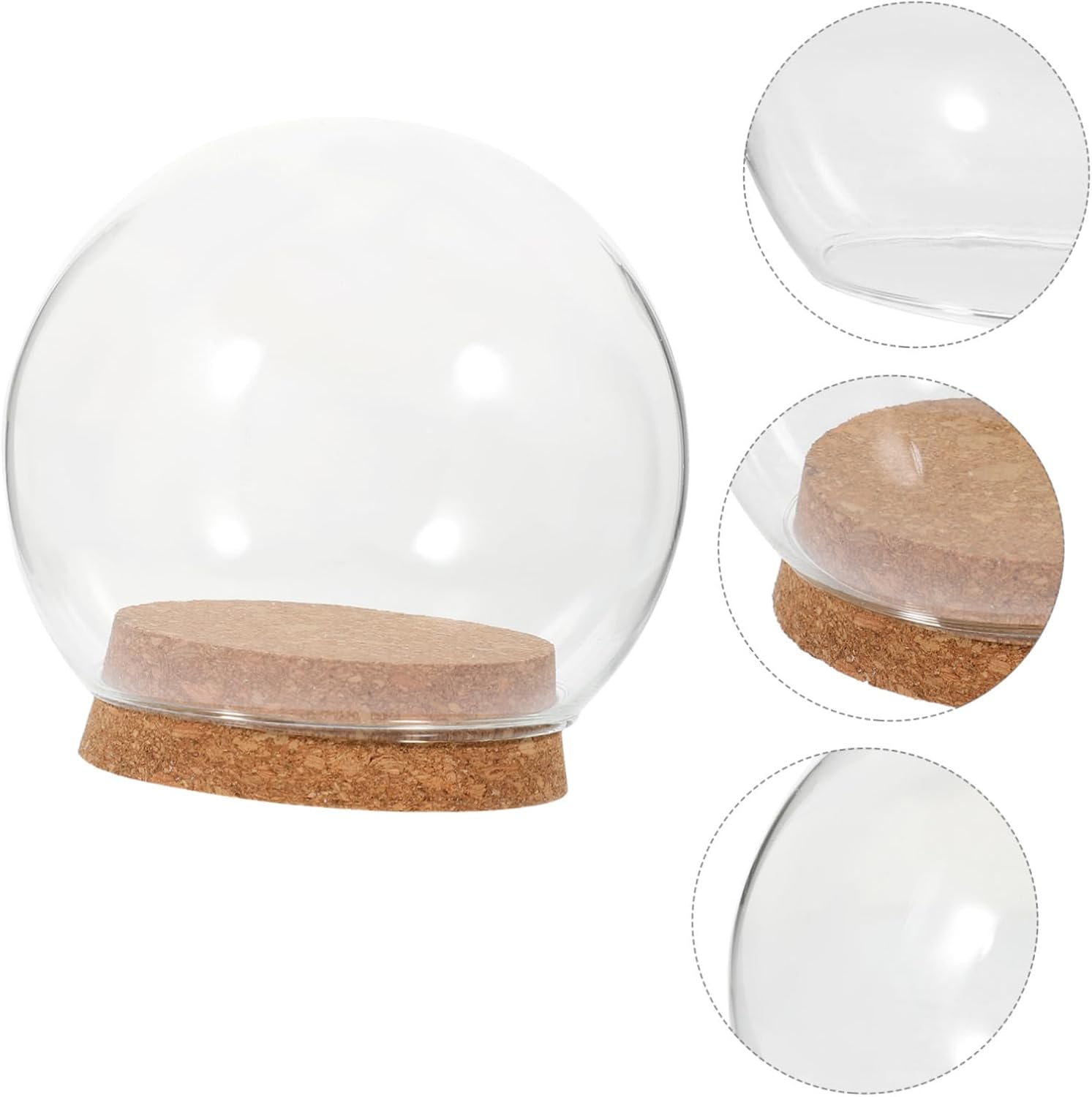 FOMIYES 5PCS Glass Dome Display Case 1