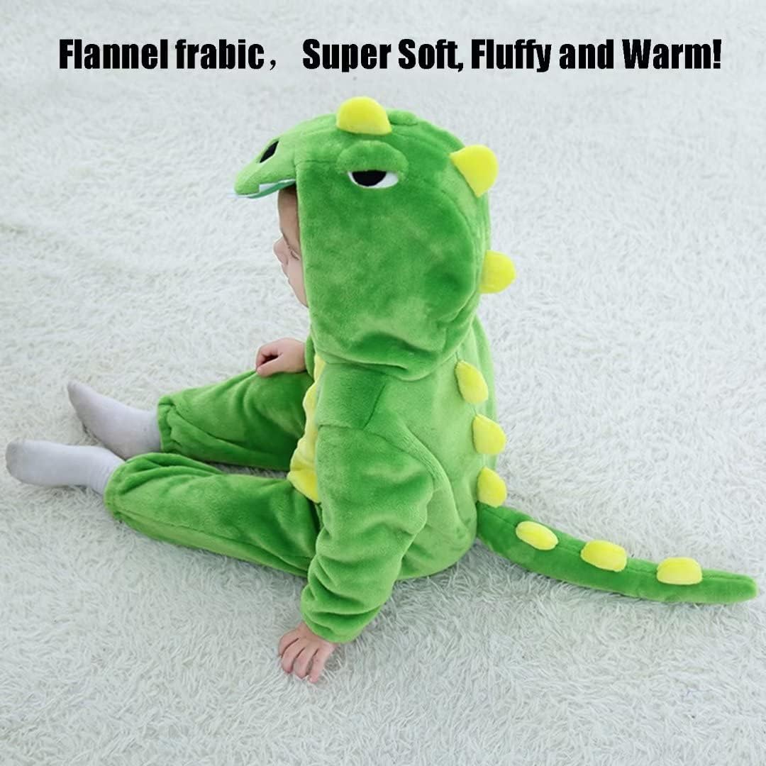 Halloween Baby Green Dinosaur Costume Romper for 1-60 Months