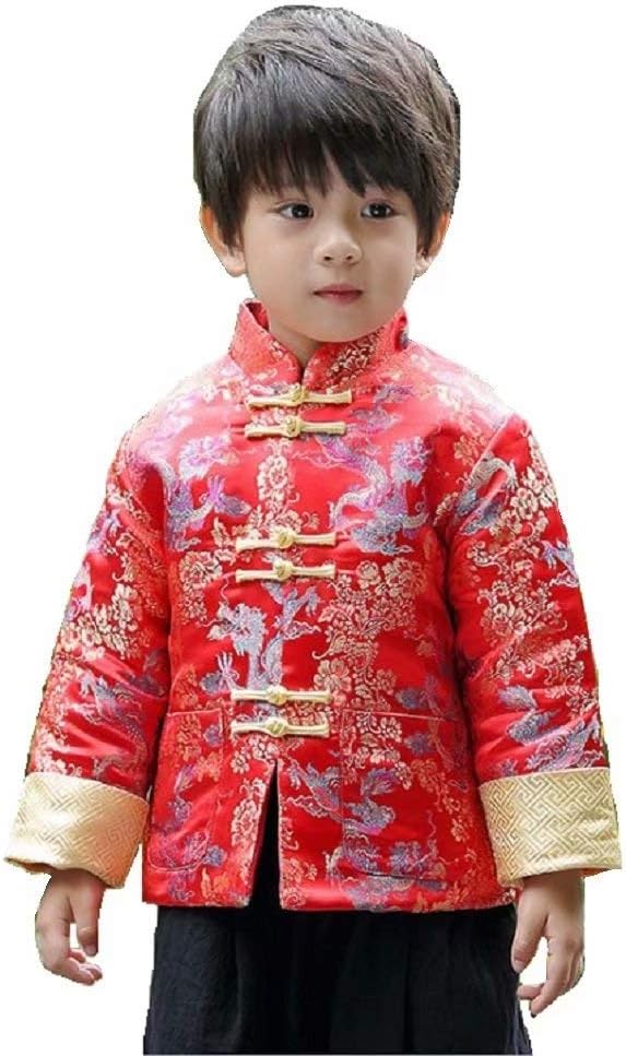 Hooyi Boys Traditional Tang Coat Spring Festival Costume