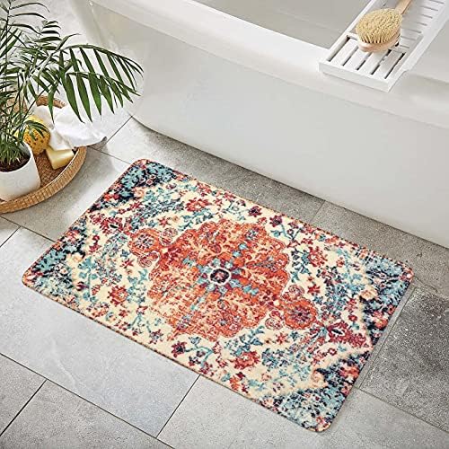 Lahome Bohemian Floral Medallion Area Rug