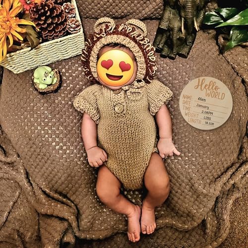 BLUETOP Lion Baby Onesie Set Newborn Photoshoot