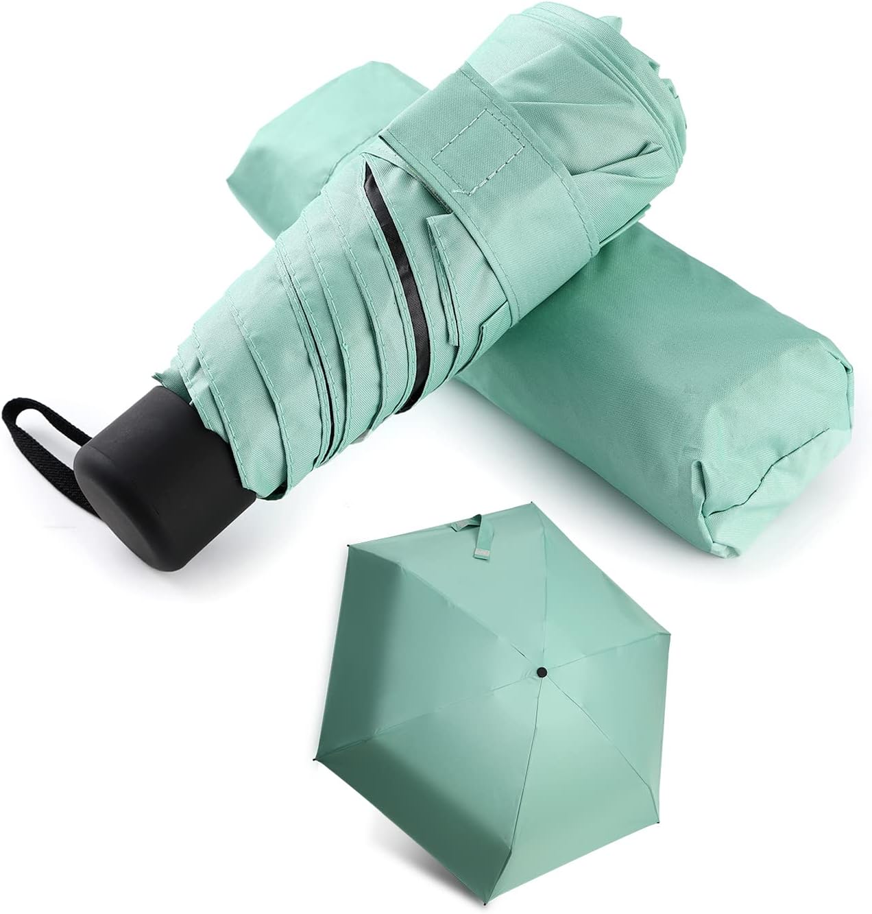 GAOYAING Compact Travel Umbrella 34 Inches 2 Pack