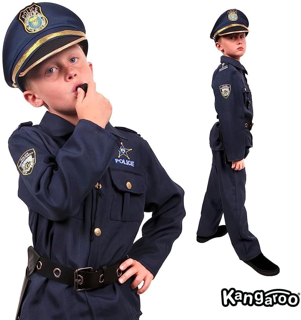 Kangaroo Police Costume Kids Set for Boys Girls