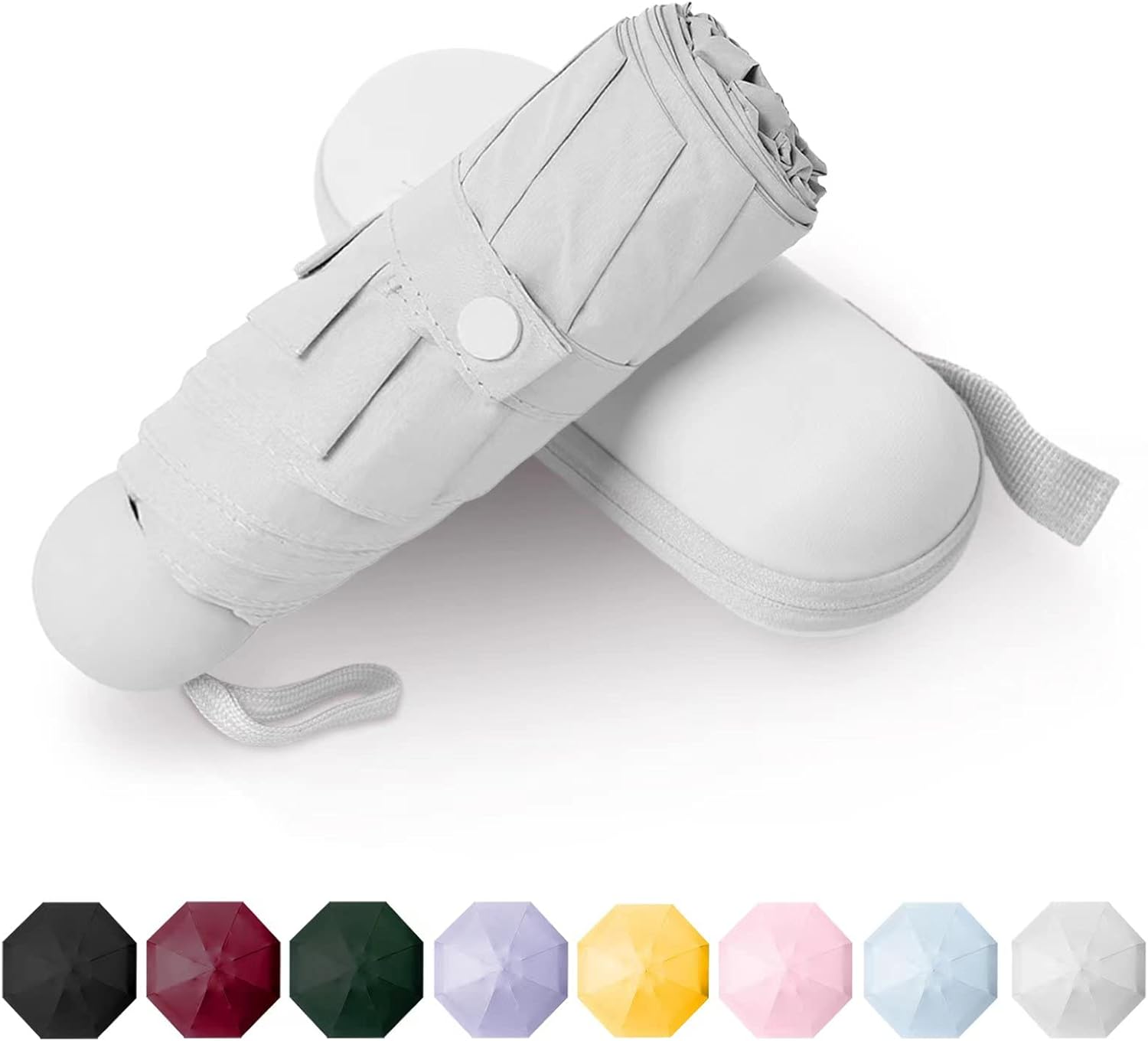 Kavoilauri Mini Folding Pocket Umbrella with Case