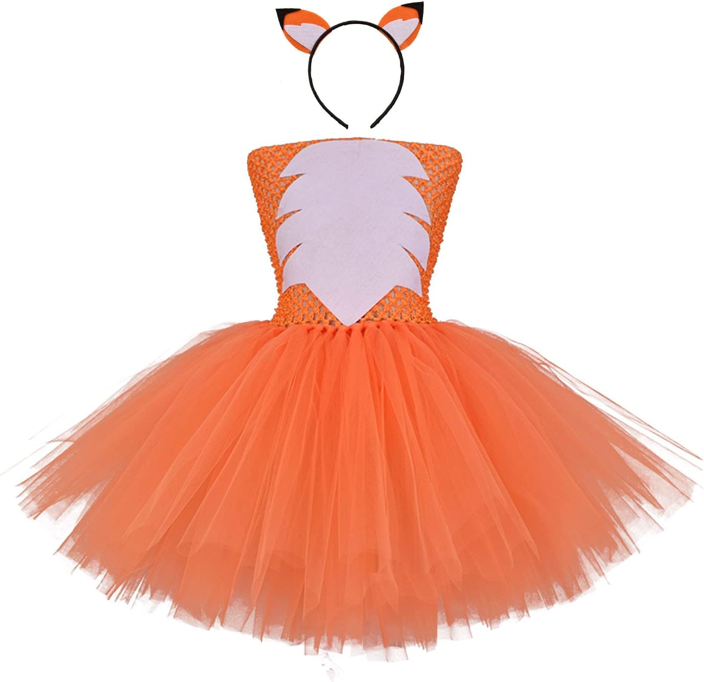 Kids Girls Orange Fox Costume Halloween Dress 18-24 Months