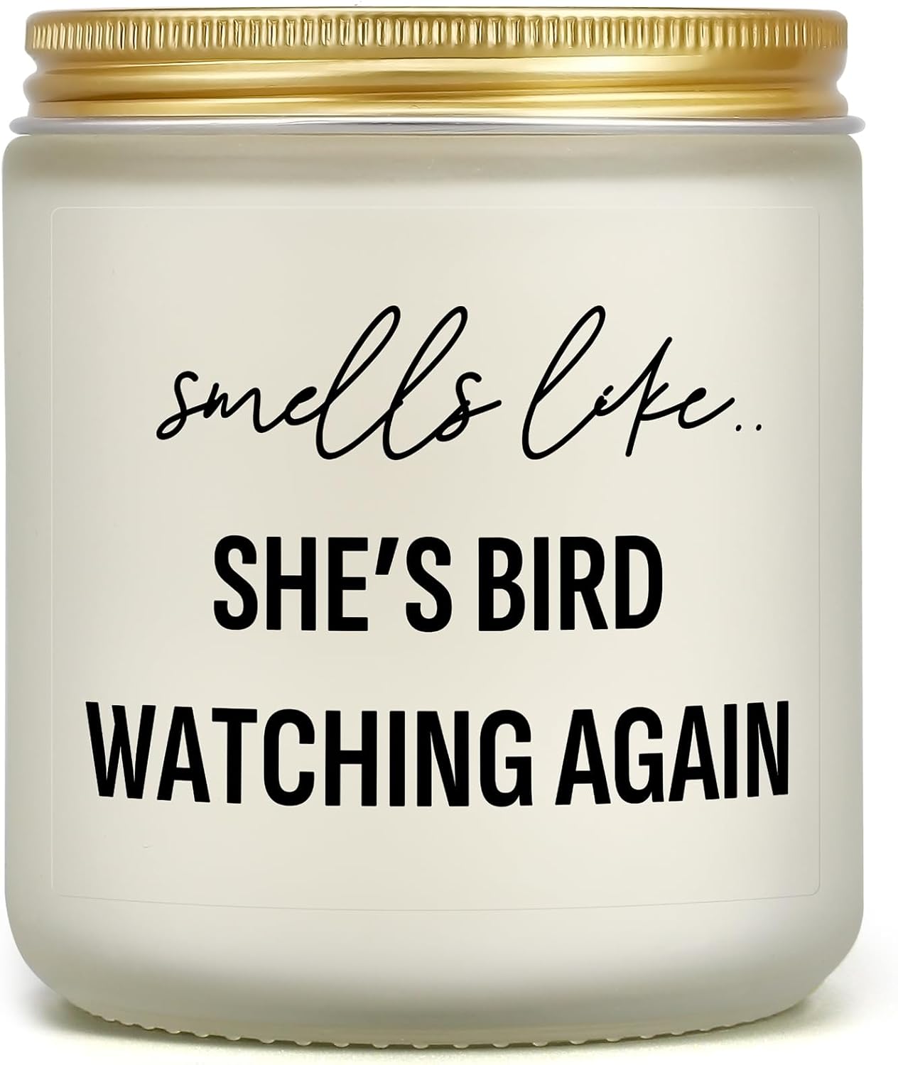 Funny Bird Watching Candle with Lavender Scent