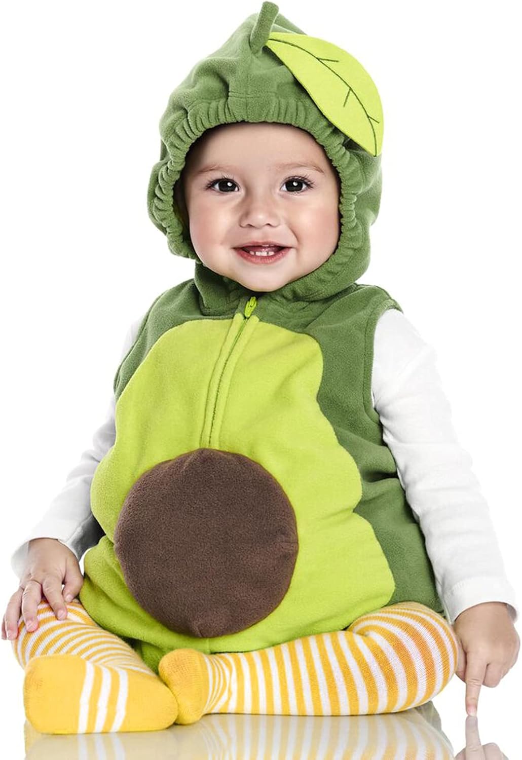 VISGOGO Halloween Costume Baby Romper Hooded Set
