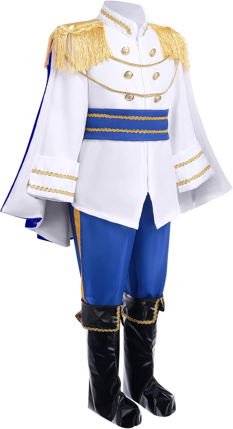 IBAKOM Prince Charming Costume for Boys