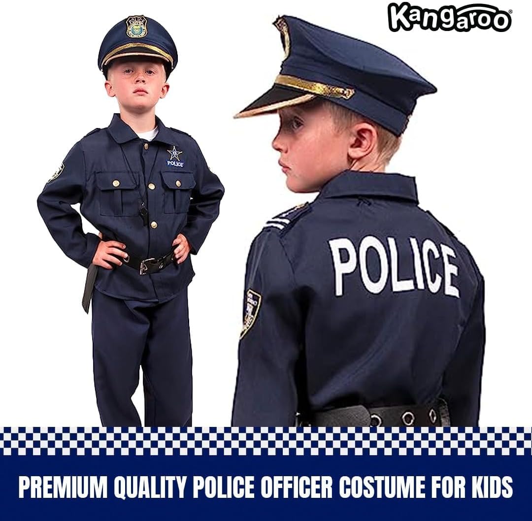 Kangaroo Police Costume Kids Set for Boys Girls