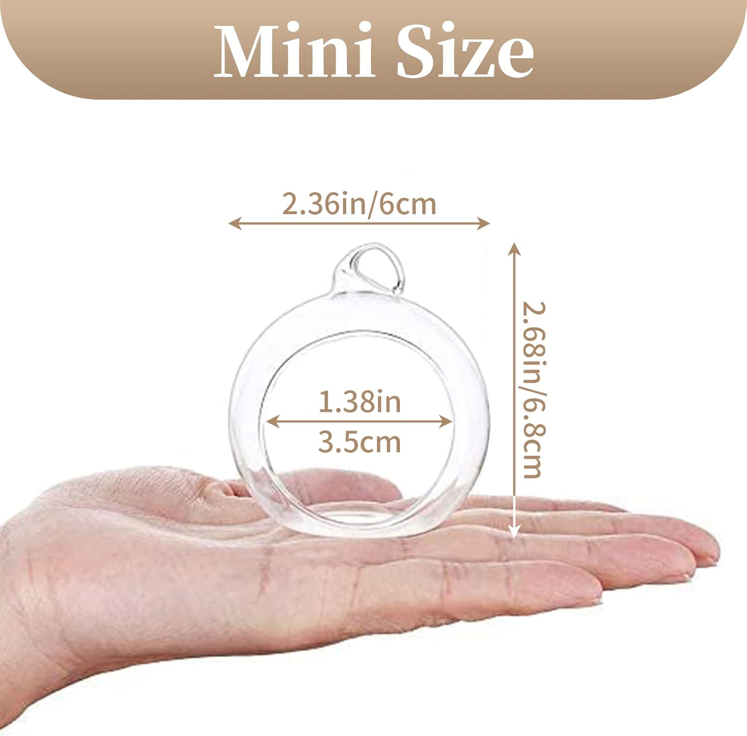 Sziqiqi 20pcs Tea Light Holders with 4 Extra 236inch Clear Glass Orbs