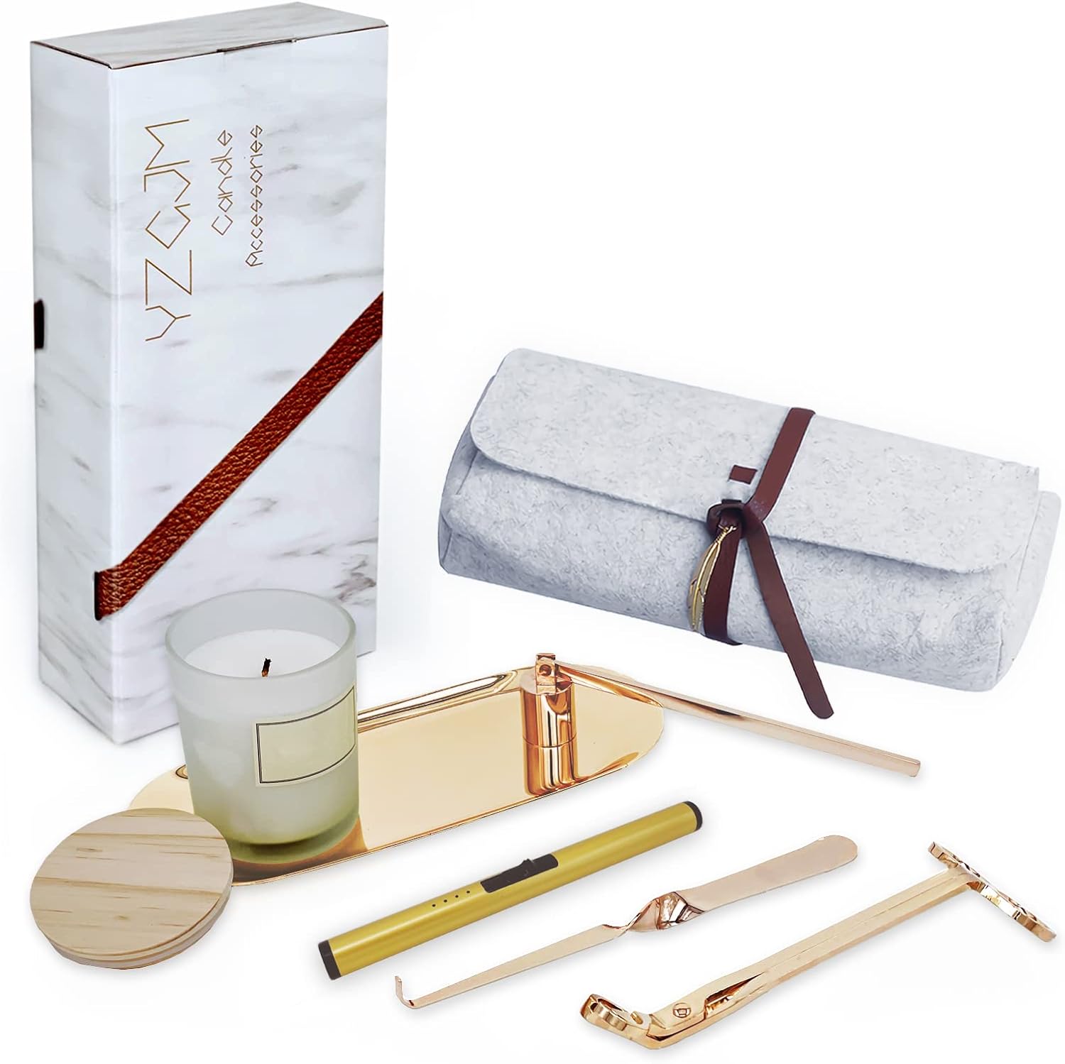 YZGJM Exquisite Candle Tools Pack Bag Set