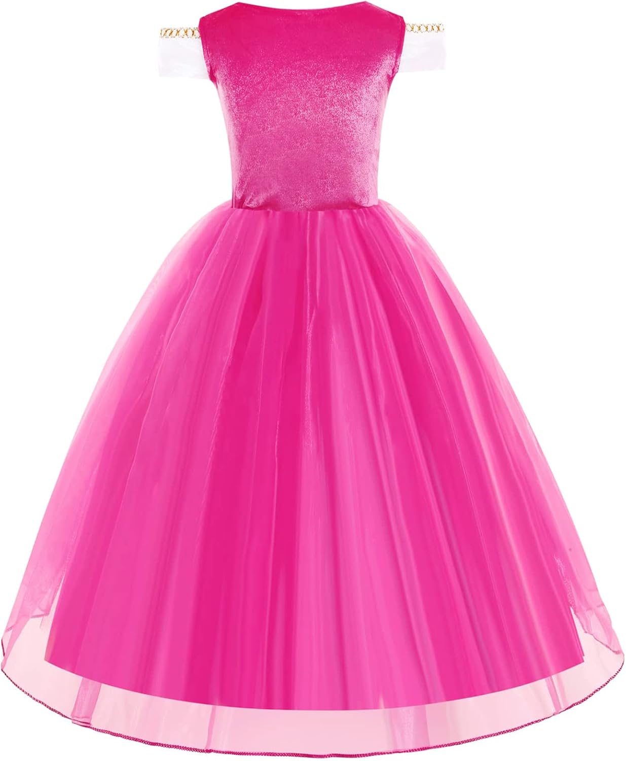 Mooedcoe Pink Princess Dress for Girls 2-8 Years