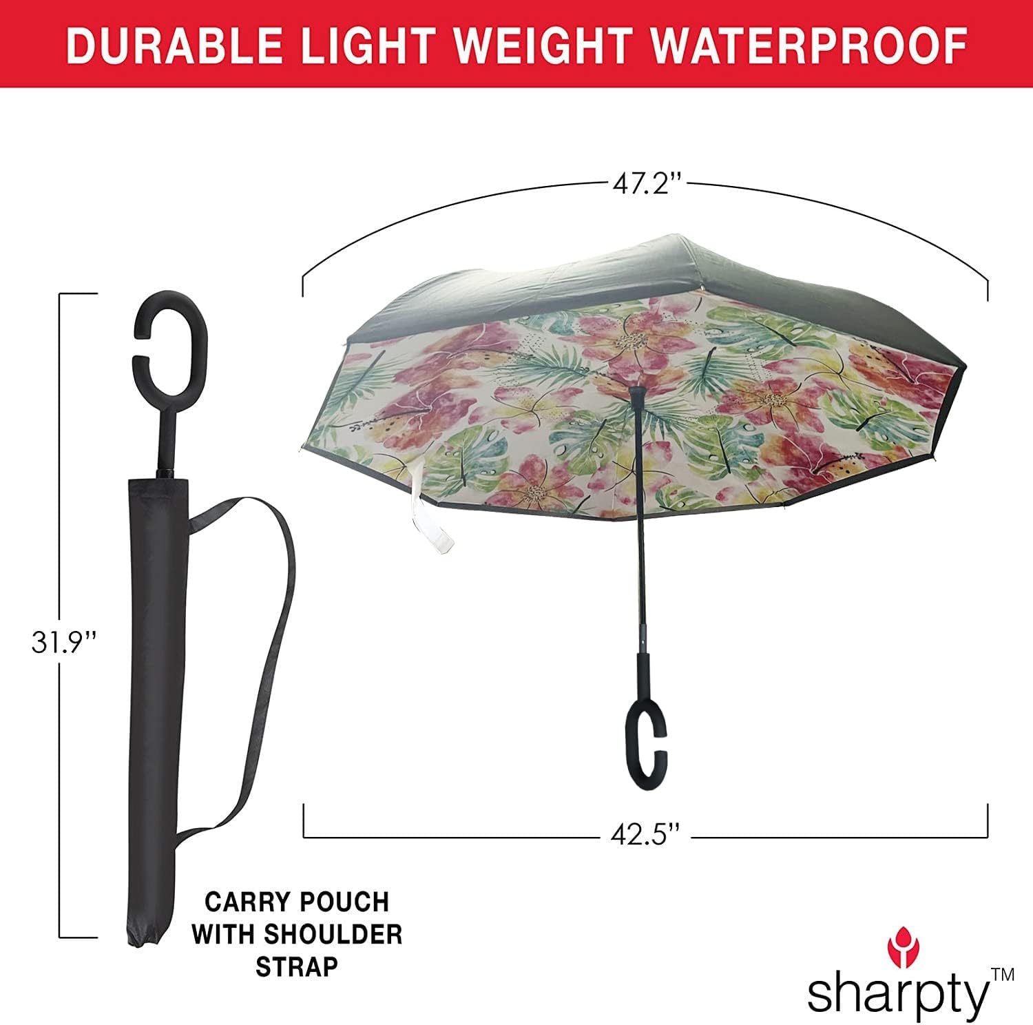 Sharpty Inverted Windproof Umbrella for Women