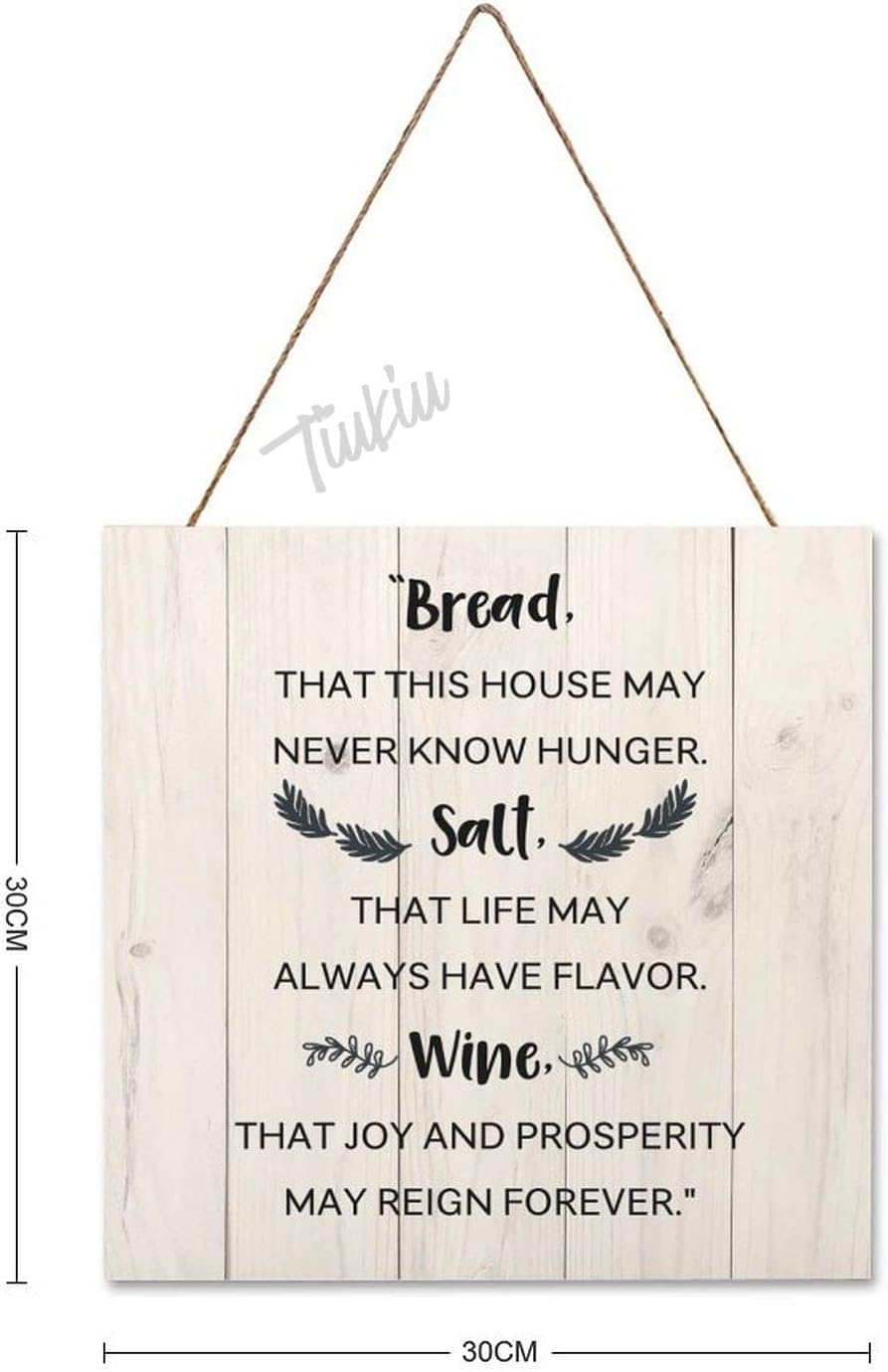 Tiukiu 12 inch Decorative Wood Sign - Made in USA