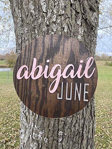 18 3D Wooden Name Sign for Baby Boy or Girl