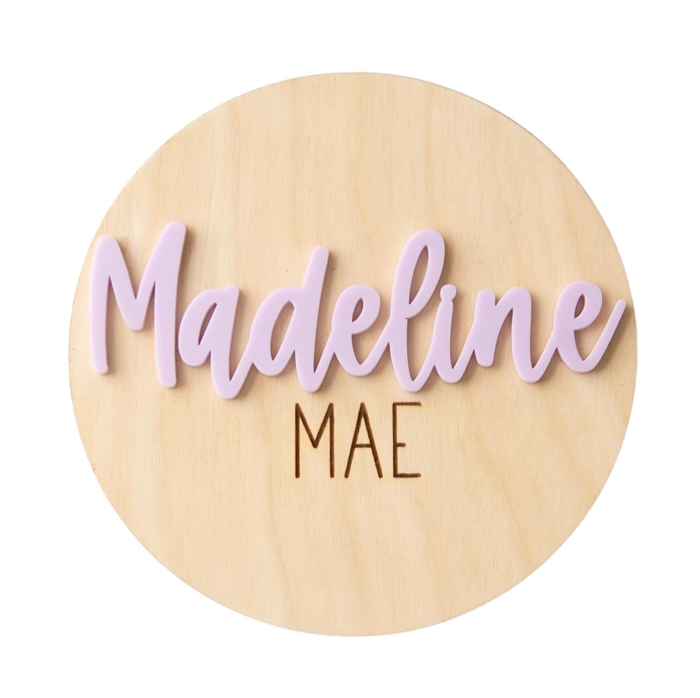 Personalized Newborn Announcement Sign - Double Sided
