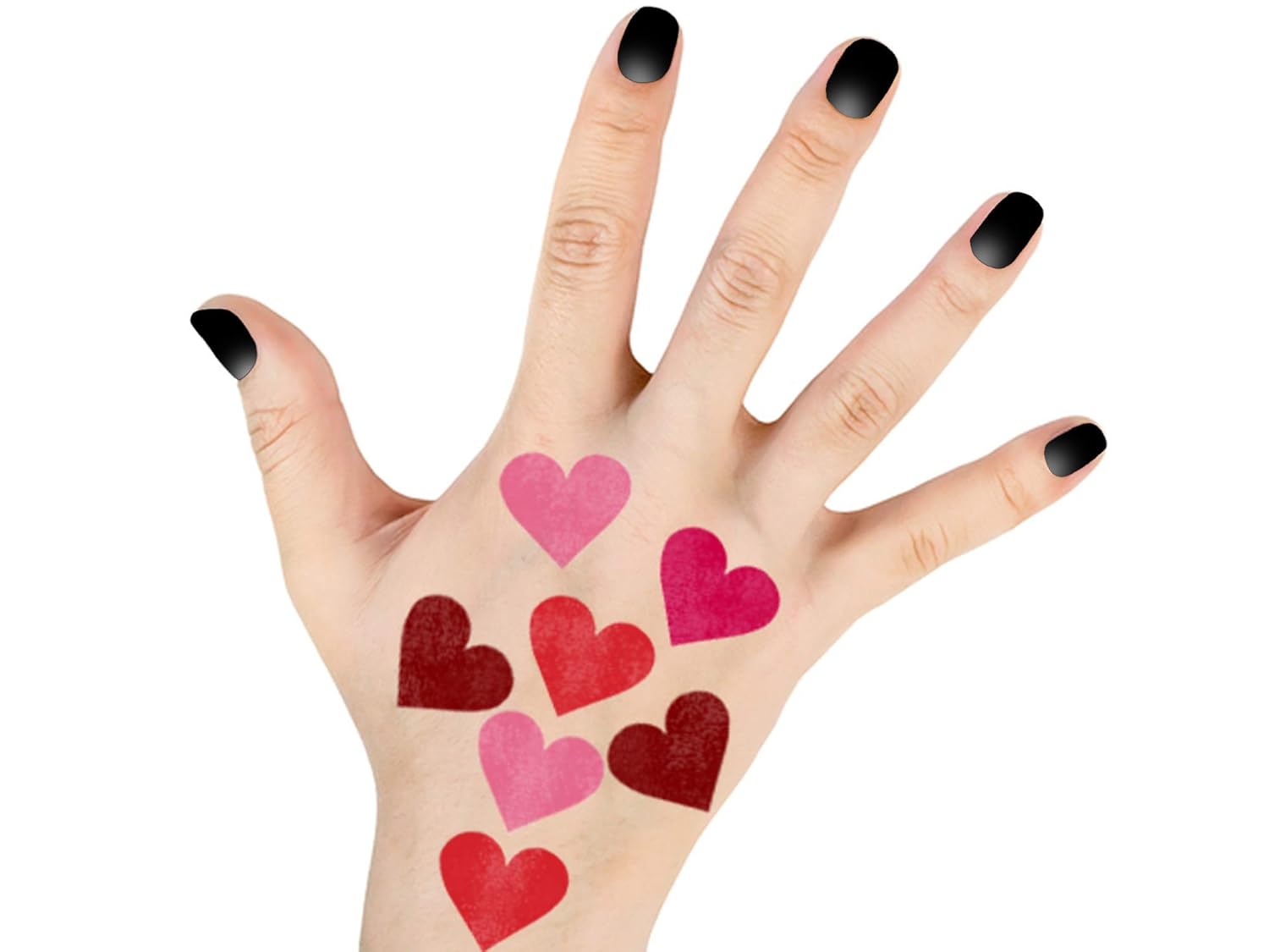 Heart Temporary Tattoos Red - Halloween Costume Accessory