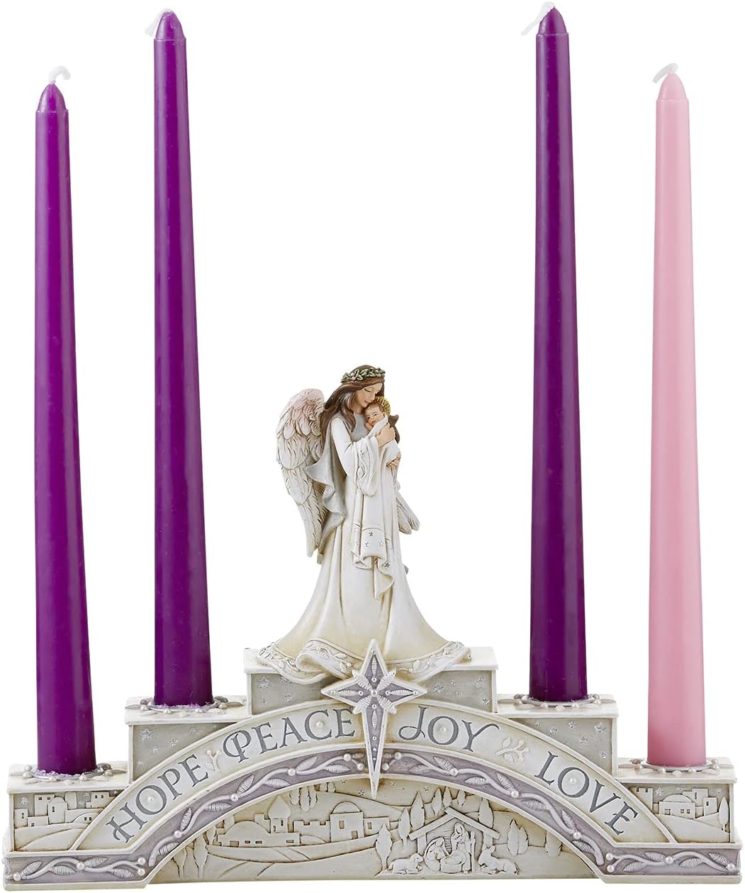 Avalon Gallery Angel Candle Holder with 4 Tapers