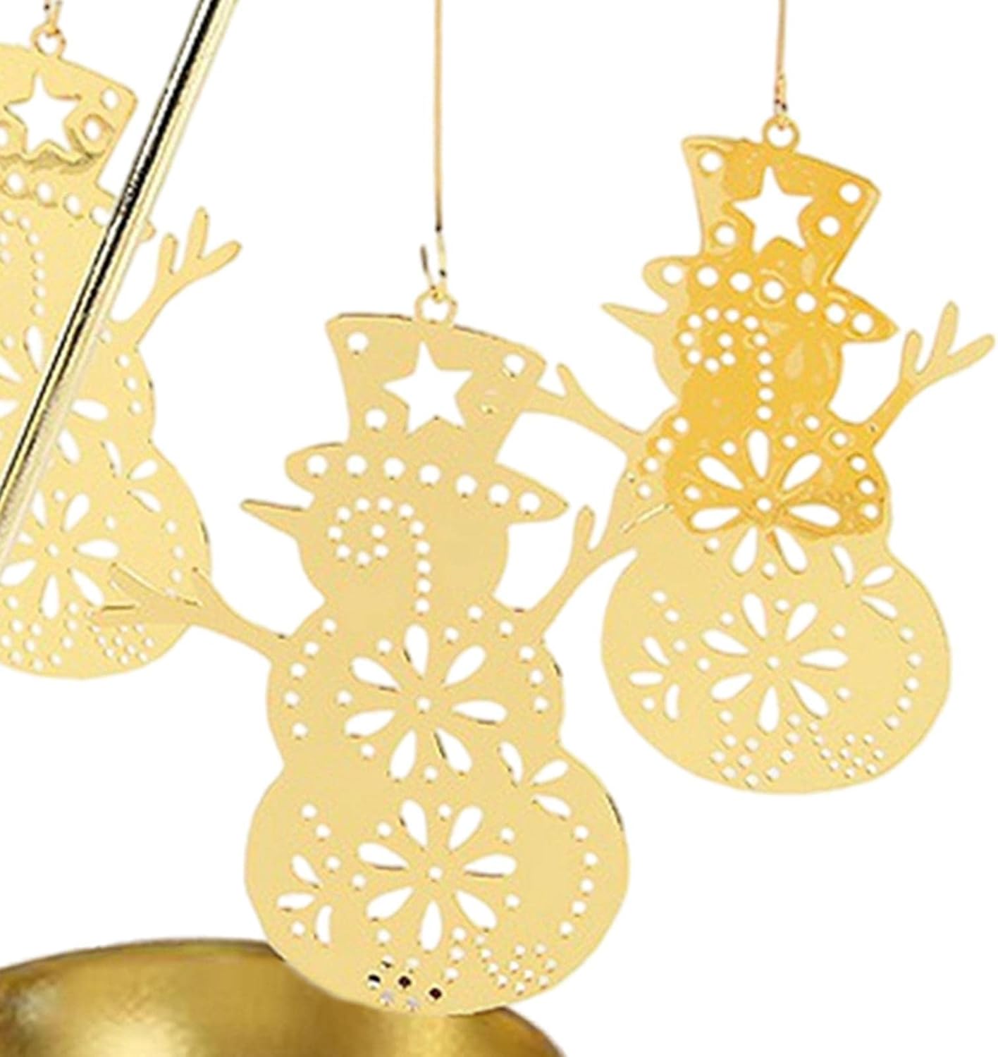 3 Pack Spinning Snowman Tea Light Holders