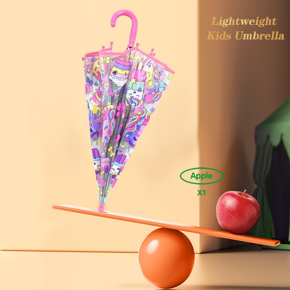 LLanxiry Clear Bubble Umbrella for Kids