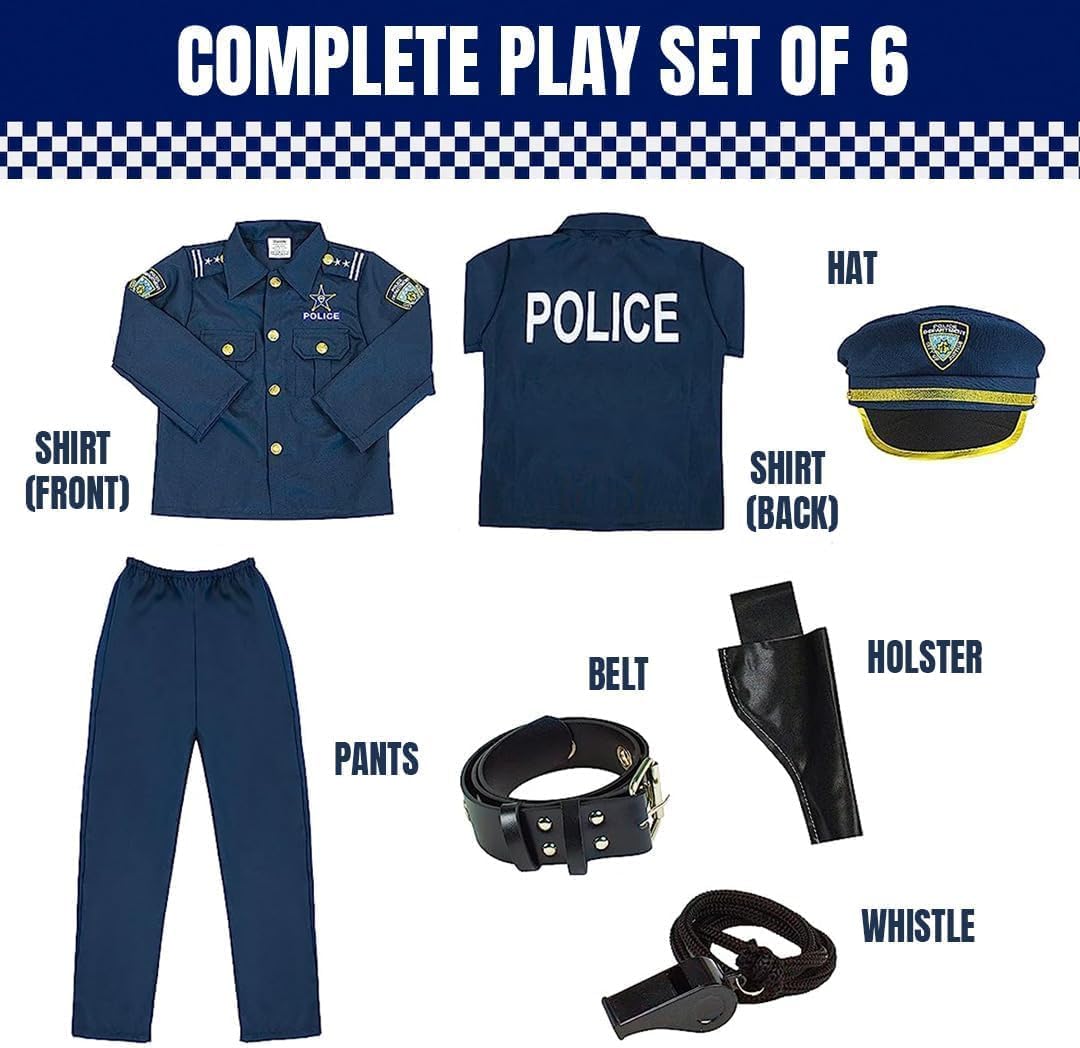 Kangaroo Police Costume Kids Set for Boys Girls