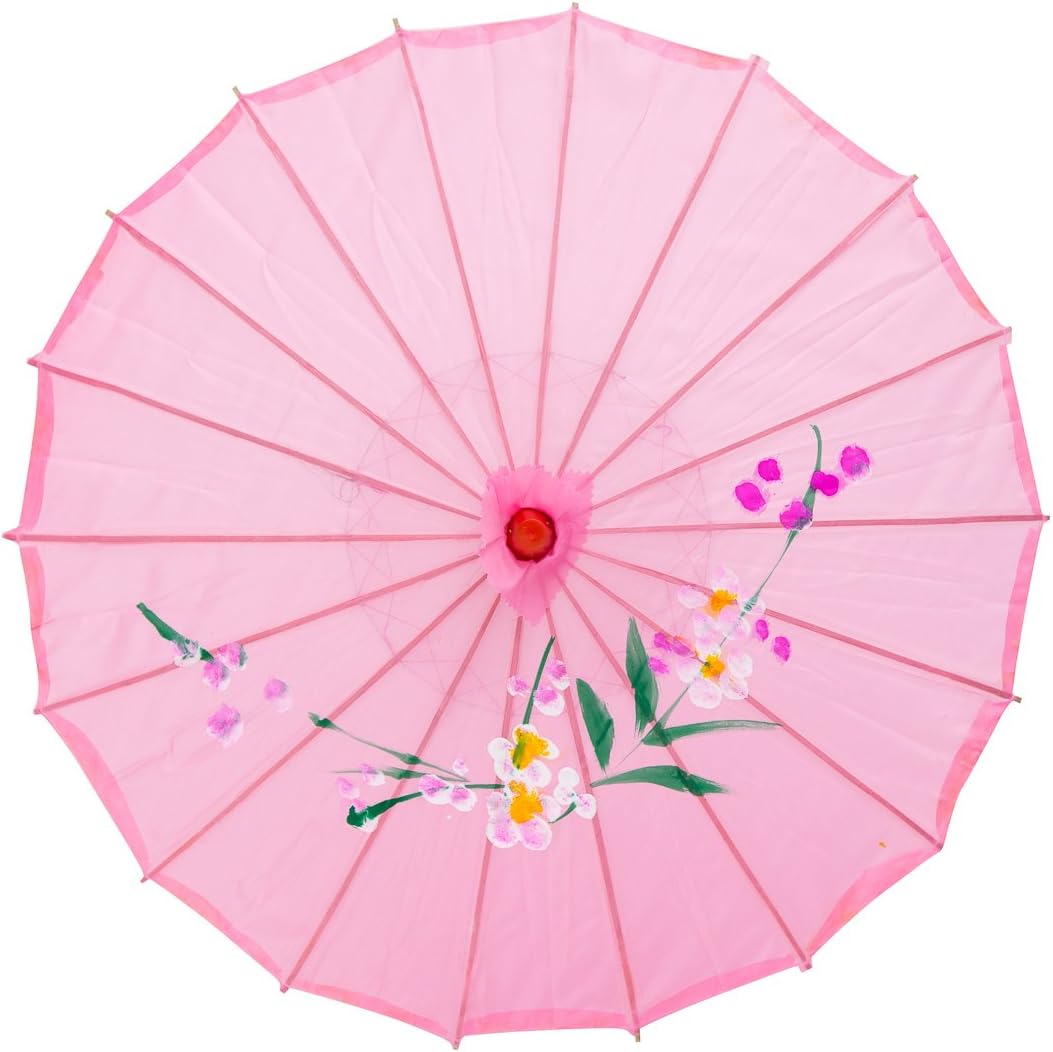 THY COLLECTIBLES 22 Pink Stick Umbrella for Weddings and Events