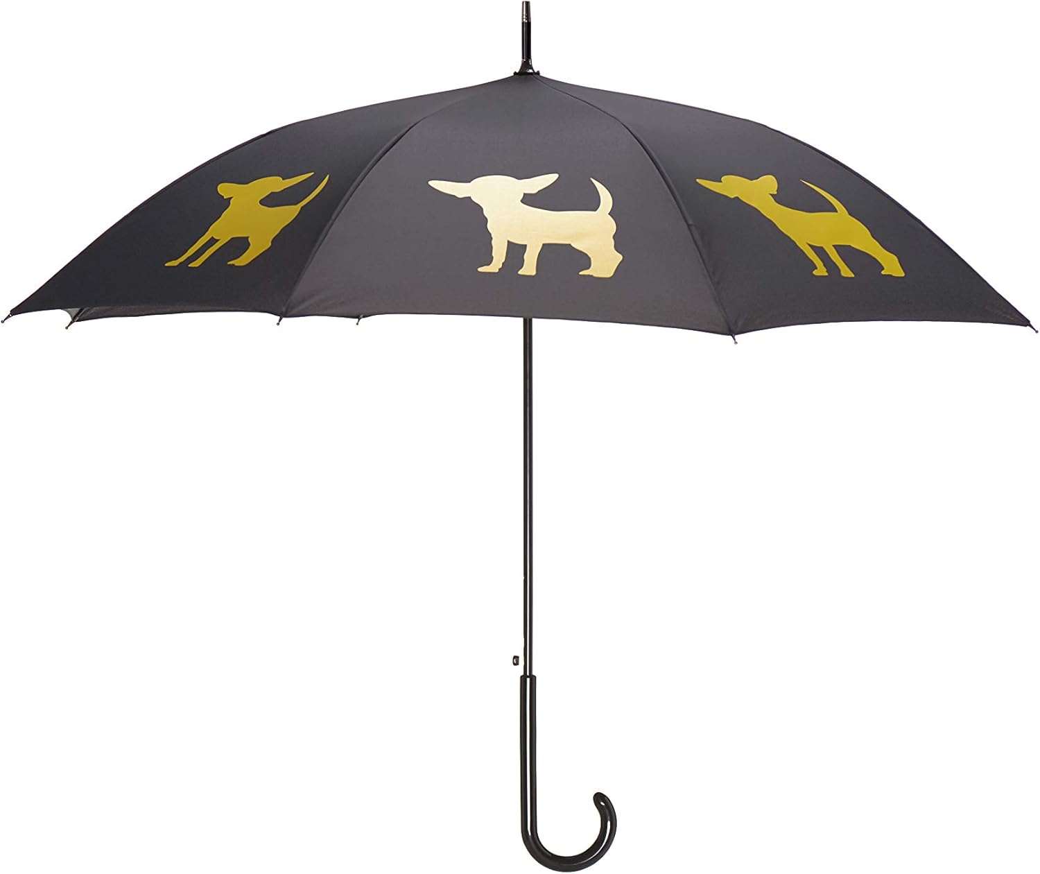 Premium Cavalier King Charles Spaniel Rain Umbrella - Marsala on Blue 1