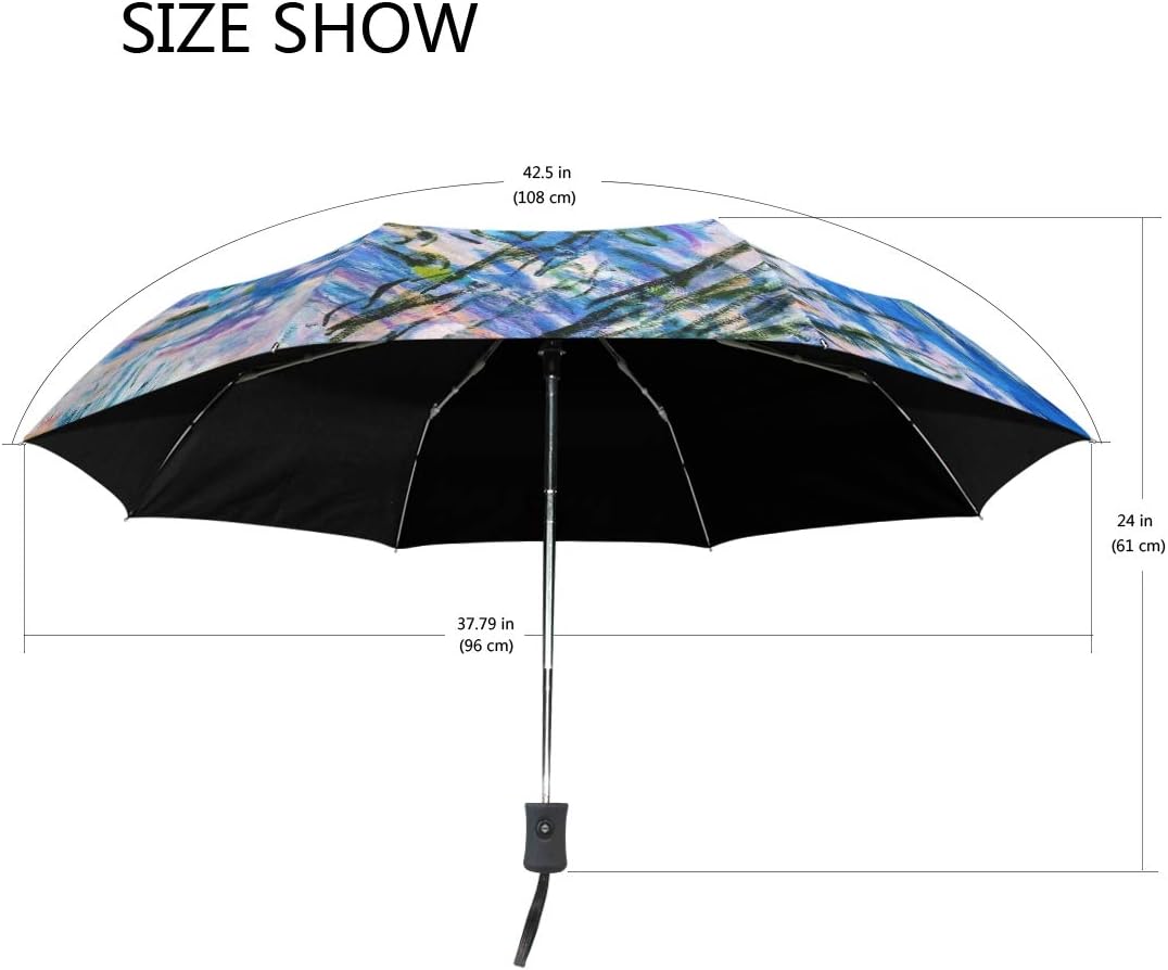 YZGO Automatic Open Close Travel Umbrella Windproof Waterproof