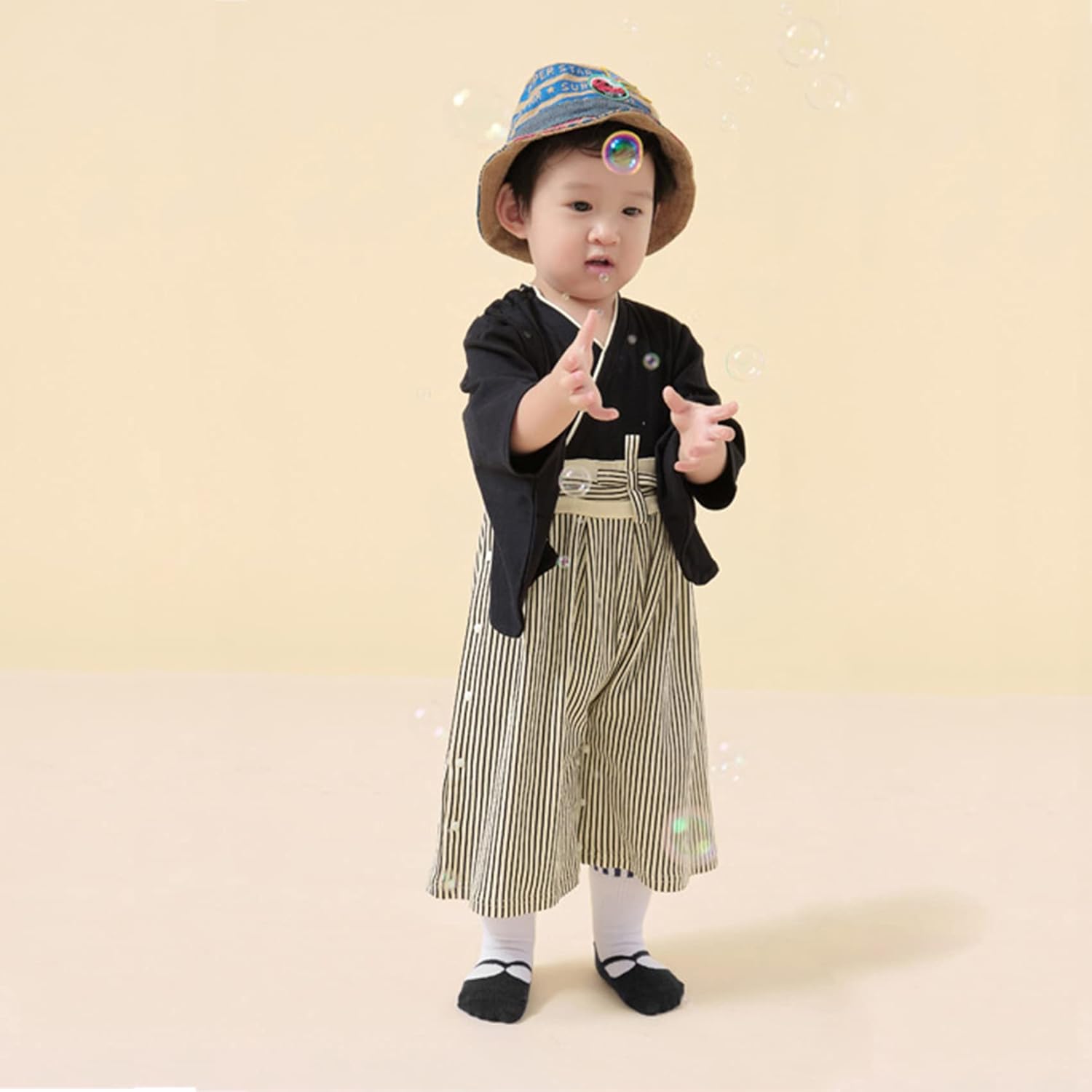 Baby Kimono Onesie with Socks for Halloween and Anime Costumes