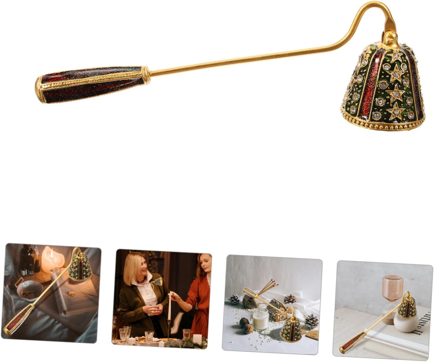 PRETYZOOM Elegant Diamond Candle Snuffer Tool 1