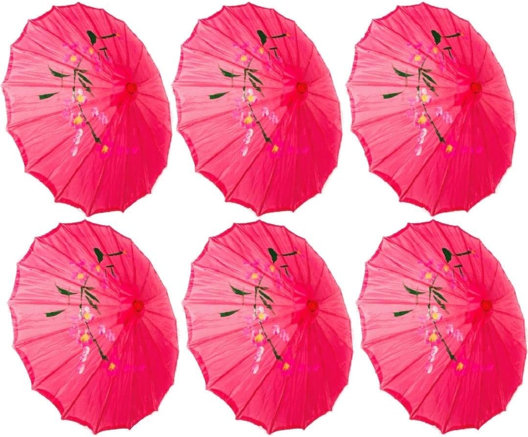 TJ Global 6-Pack Japanese Kids Size 22 Parasol Umbrellas