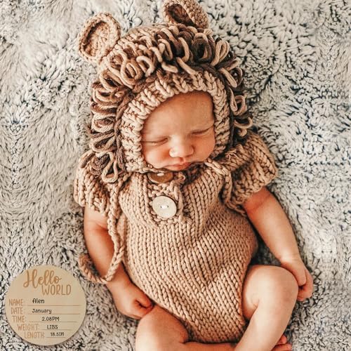 BLUETOP Lion Baby Onesie Set Newborn Photoshoot