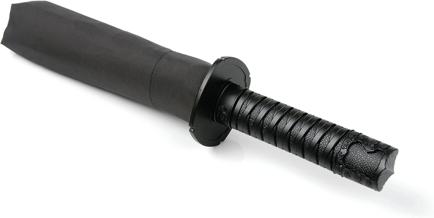 Kikkerland Samurai Sword Handle Folding Umbrella 1