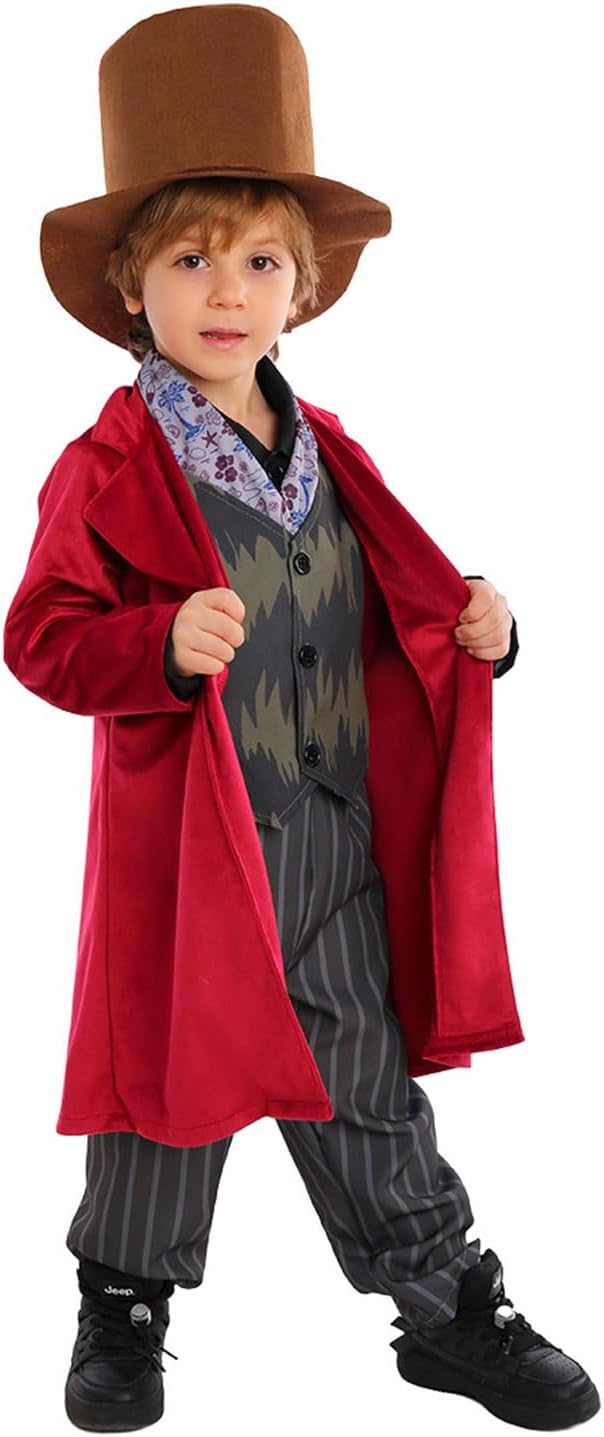 Cekalue Kids Medieval Steampunk Costume Set with Accessories