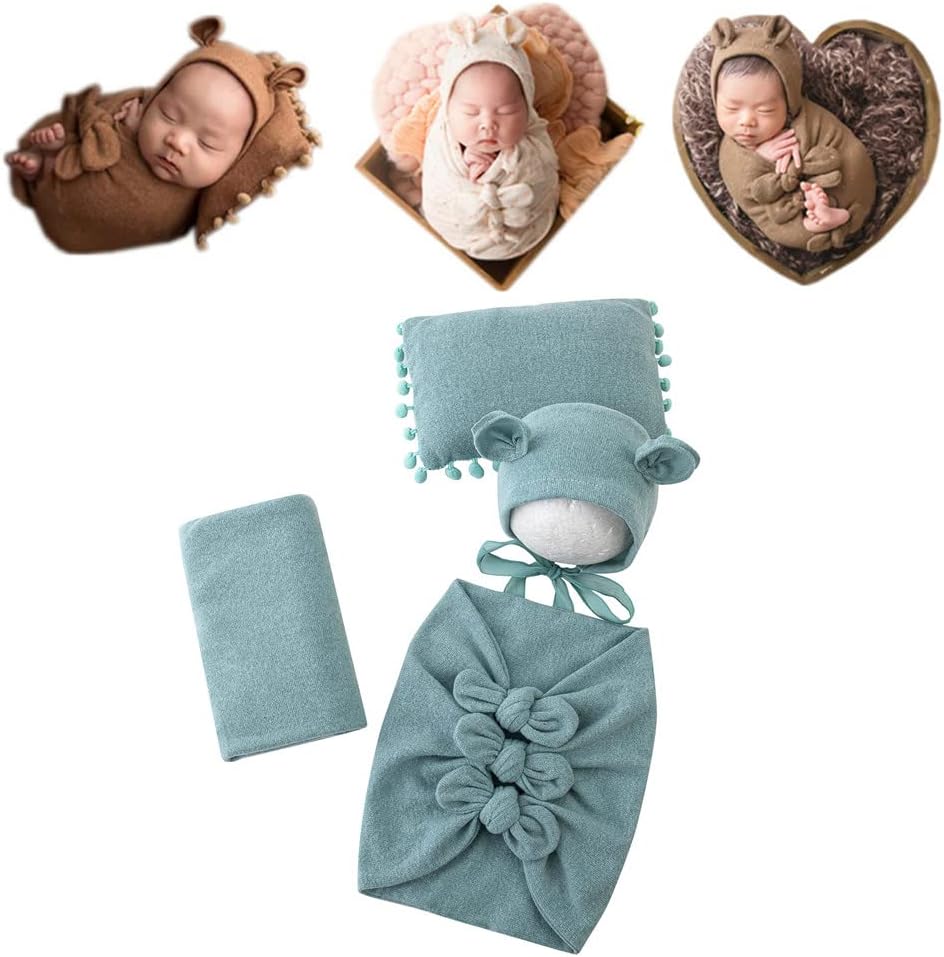 Vemonllas Baby Photography Props Set of 4 for Newborns