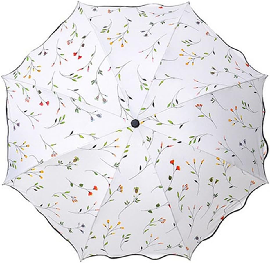 Sun Umbrella Ladies Triple Folding UV Protection Windproof