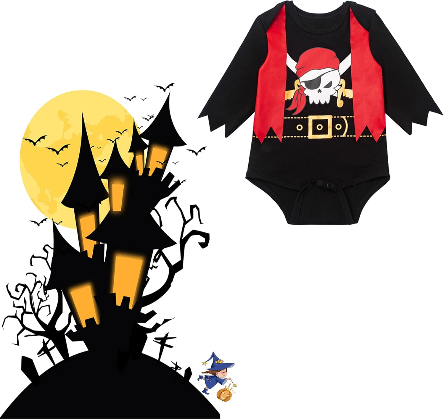 Baby Boys Pirate Costume Halloween Outfit