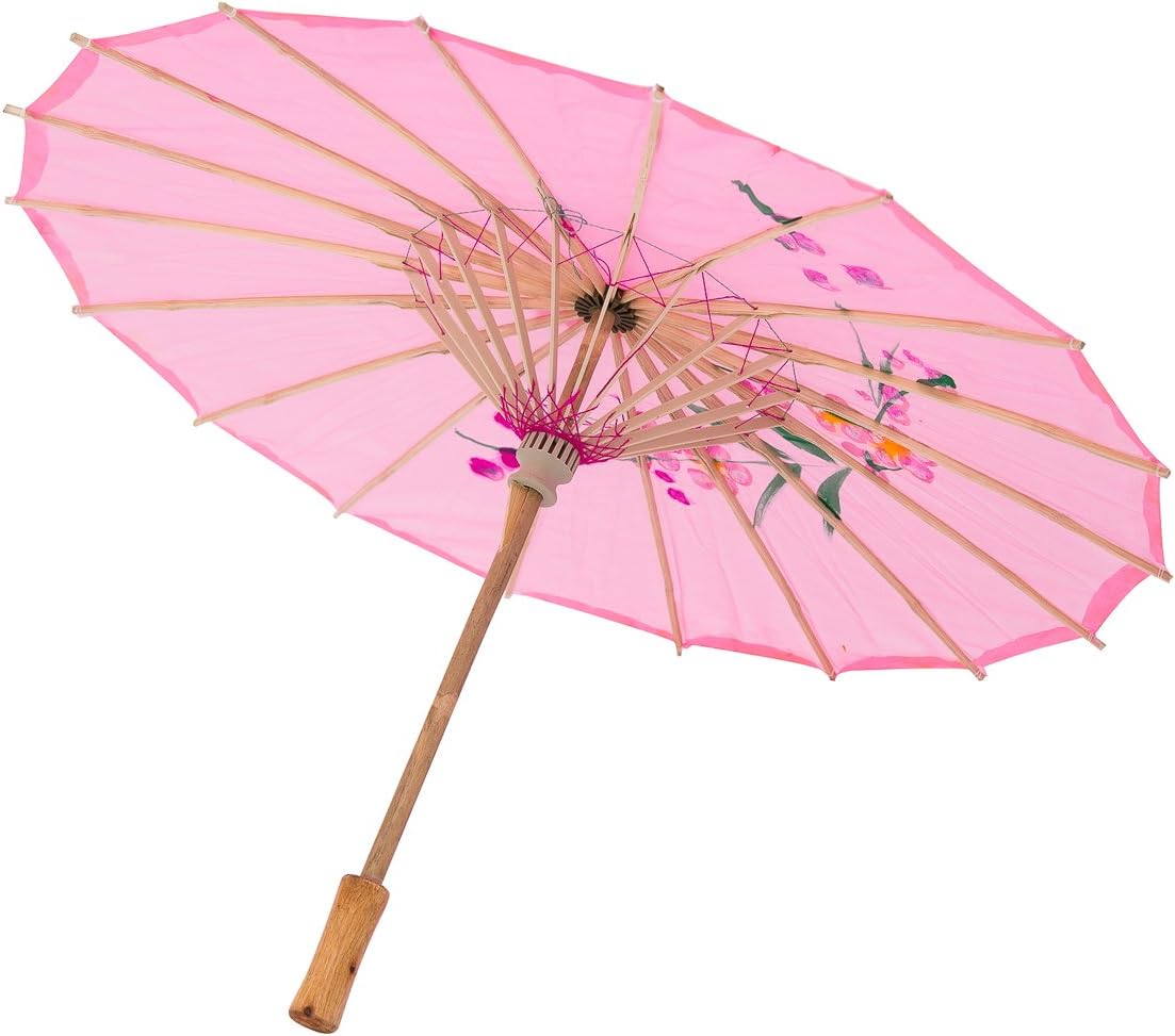 THY COLLECTIBLES 22 Pink Stick Umbrella for Weddings and Events