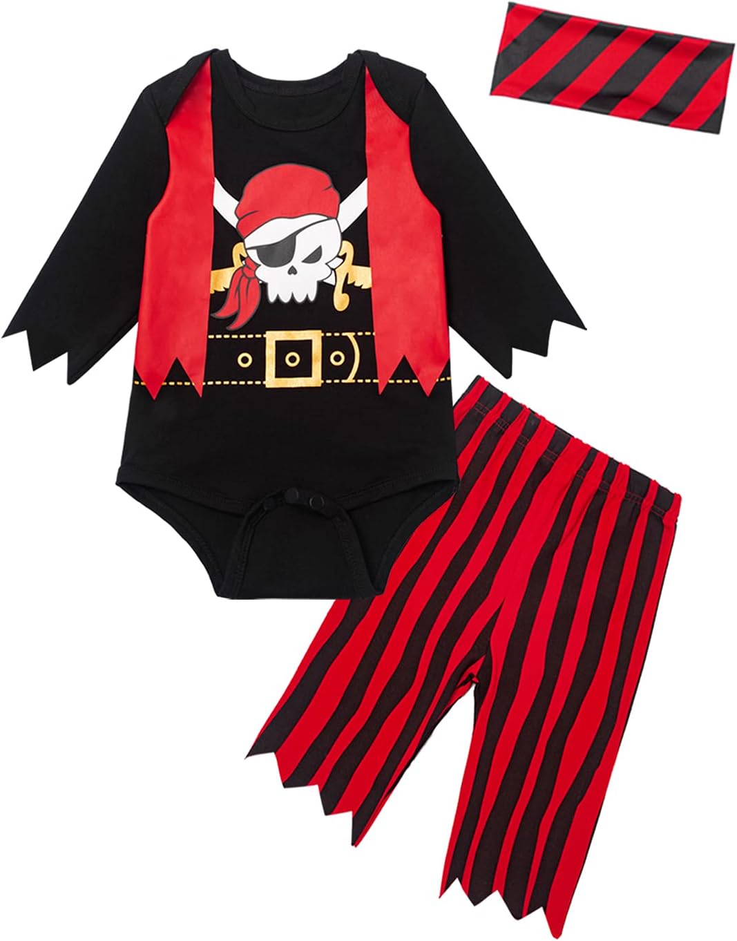 Baby Boys Pirate Costume Halloween Outfit