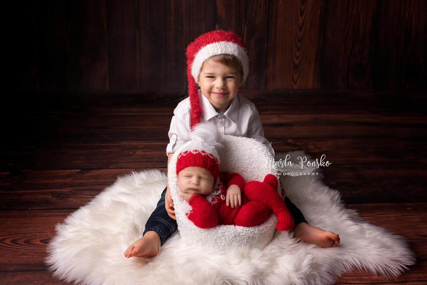 Handmade Baby Christmas Elf Outfit with Hat and Pompom