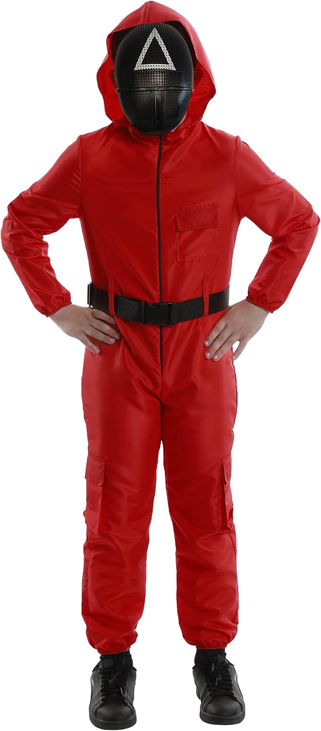 Deadly Kid Game Triangle Supervisor Red Costume