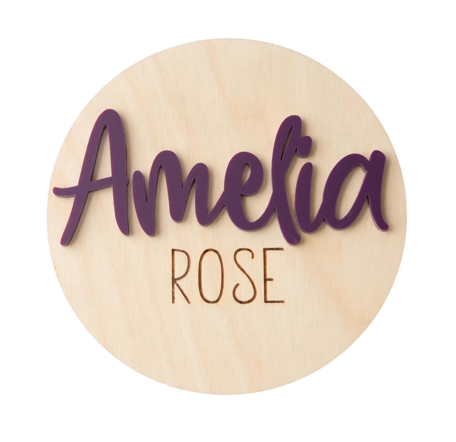 Personalized Newborn Announcement Sign - Double Sided 1