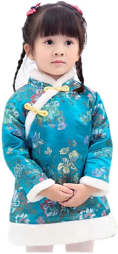 Baby Girl Qipao Dress Traditional Chinese Style with Embroidery