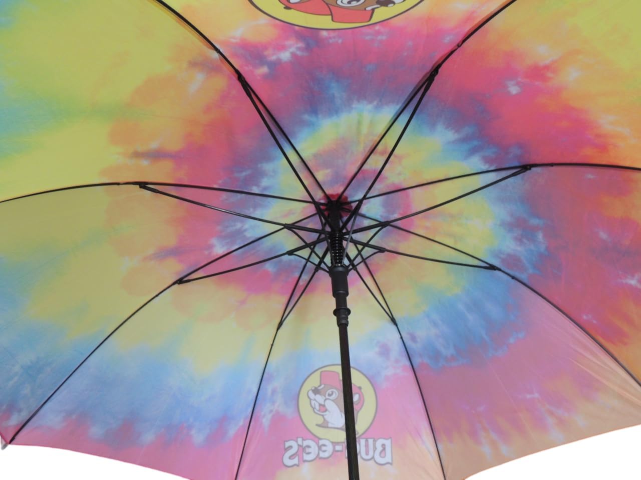 Buc-ees Tie-Dye Red Beaver Umbrella 58