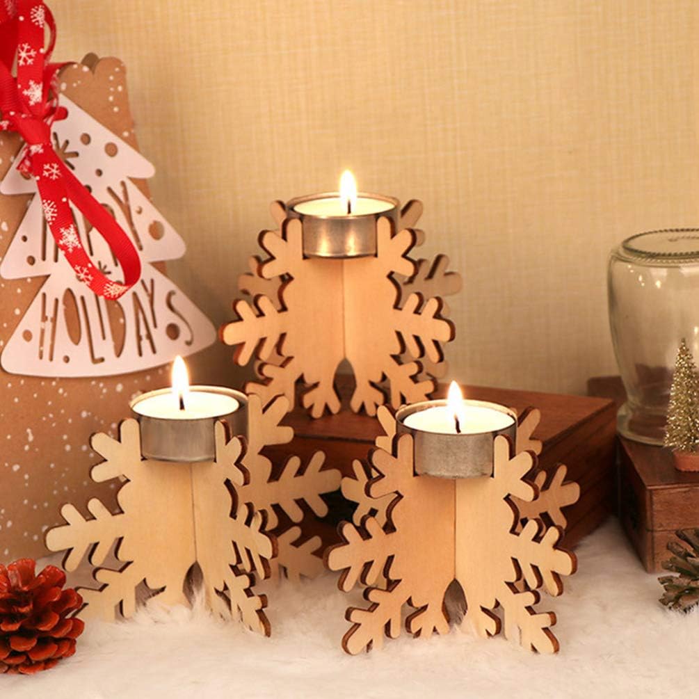 BESPORTBLE 6PCS Snowflake Candlestick Holder 1