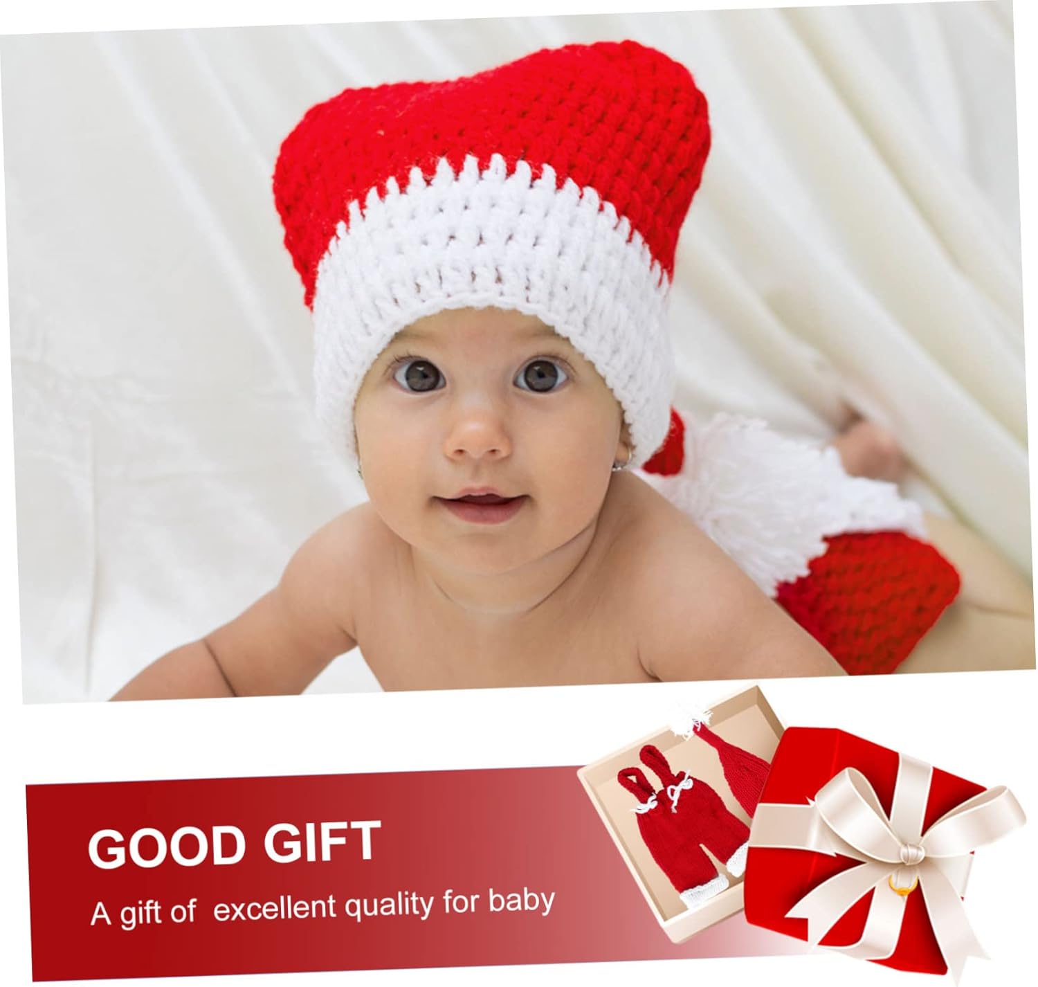 LIFKOME Christmas Baby Outfit Set Handmade Cotton